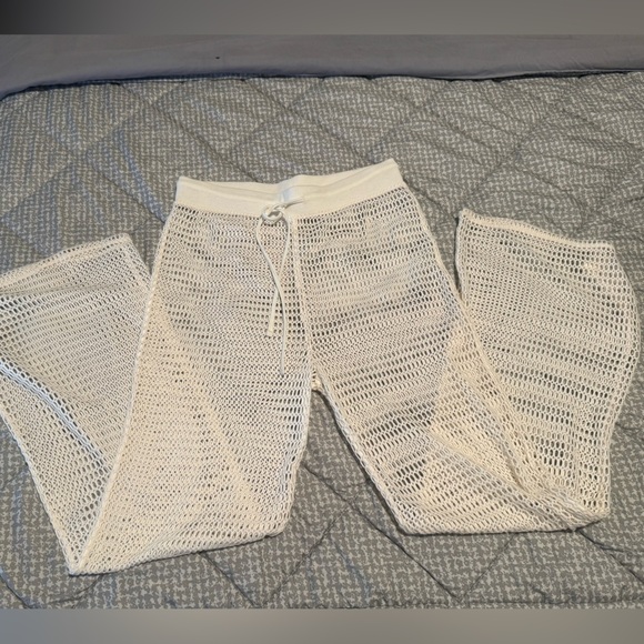 Shade & Shore White Crochet Pants - Picture 4 of 4
